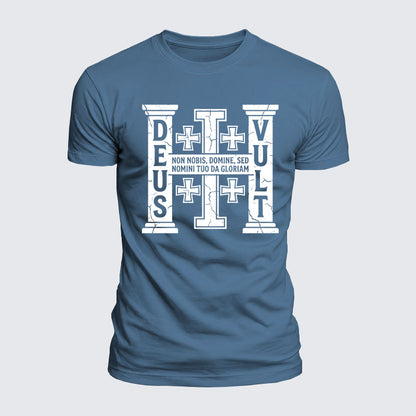 Luxe Mercerized Cotton Tee - Deus Vult