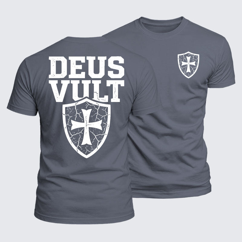 Luxe Mercerized Cotton Tee - Deus Vult