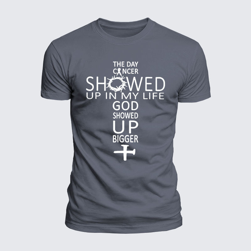 Luxe Mercerized Cotton Tee - The Devil Saw Me Until I Said Amen