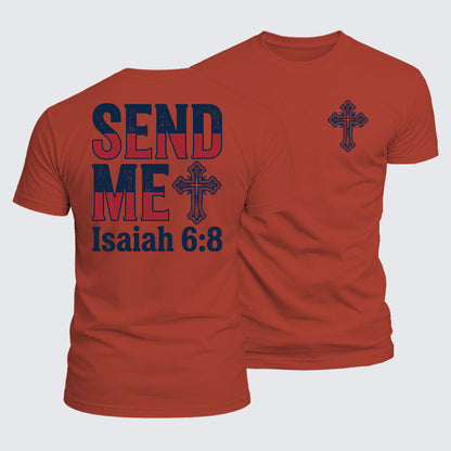 Luxe Mercerized Cotton Tee - Isaiah 6:8 - SEND ME