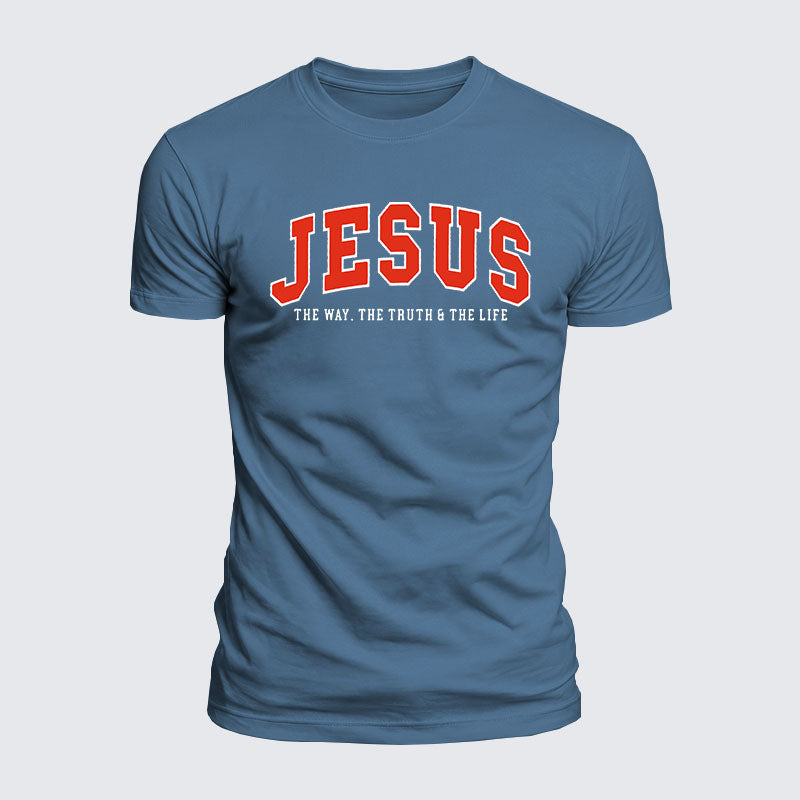 Luxe Mercerized Cotton Tee - Jesus The Way The Truth And The Life