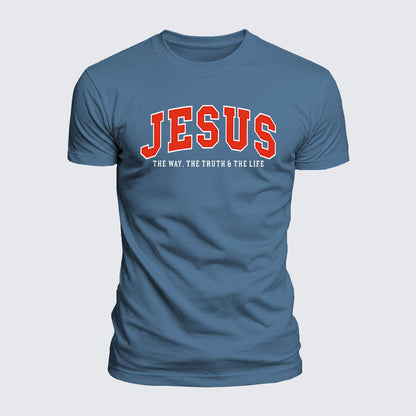 Luxe Mercerized Cotton Tee - Jesus The Way The Truth And The Life