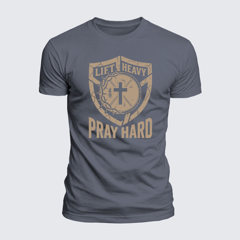 Luxe Mercerized Cotton Tee - Lift Heavy Pray Hard