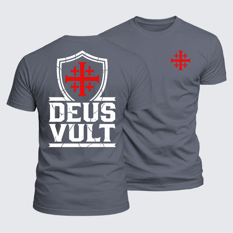 Luxe Mercerized Cotton Tee - Deus Vult