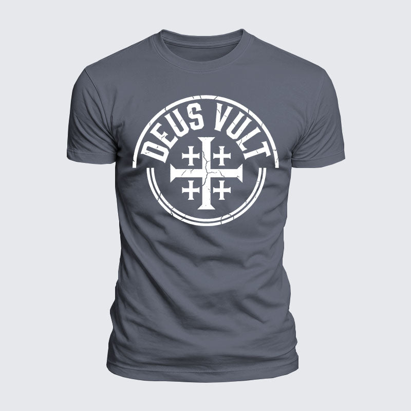 Luxe Mercerized Cotton Tee - Deus Vult