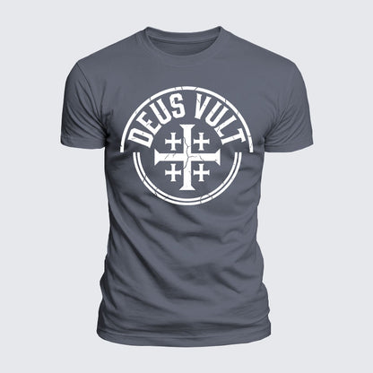 Luxe Mercerized Cotton Tee - Deus Vult