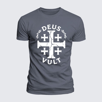 Luxe Mercerized Cotton Tee - Deus Vult