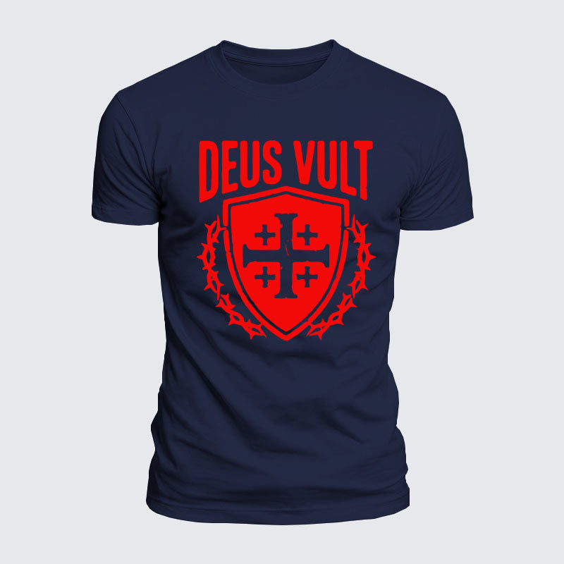 Luxe Mercerized Cotton Tee - Deus Vult