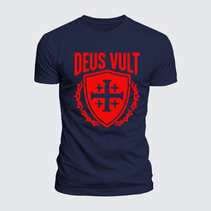 Luxe Mercerized Cotton Tee - Deus Vult