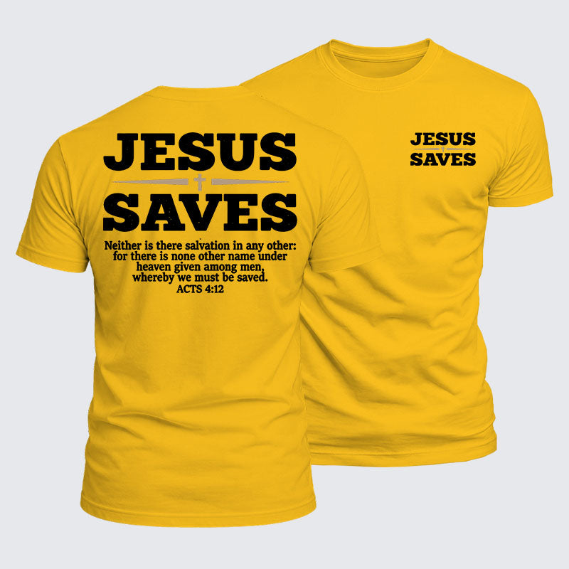 Luxe Mercerized Cotton Tee - Jesus Saves