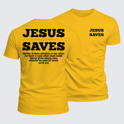 Luxe Mercerized Cotton Tee - Jesus Saves