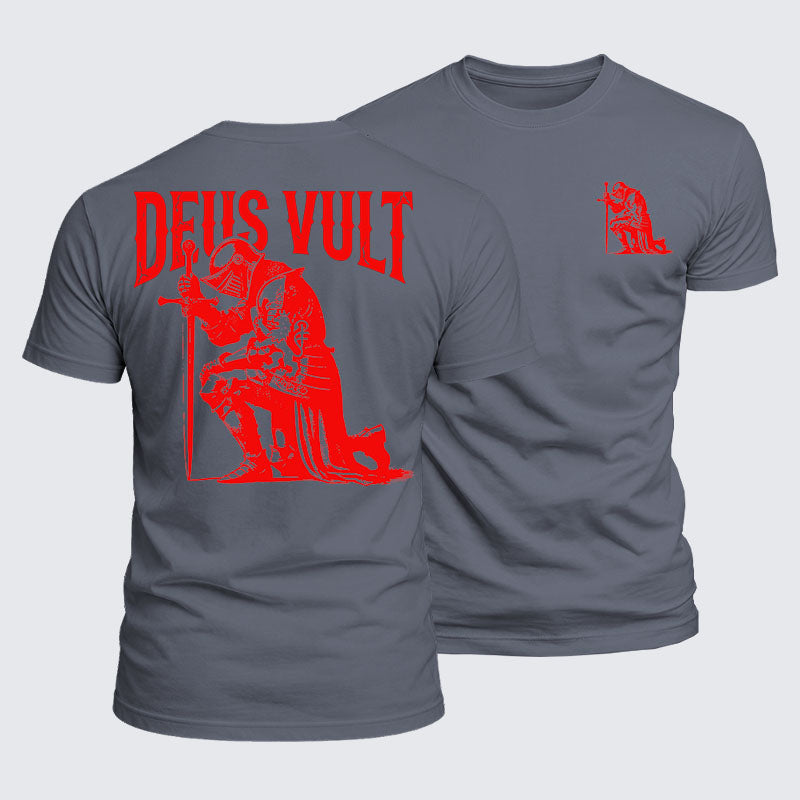 Luxe Mercerized Cotton Tee - Deus Vult