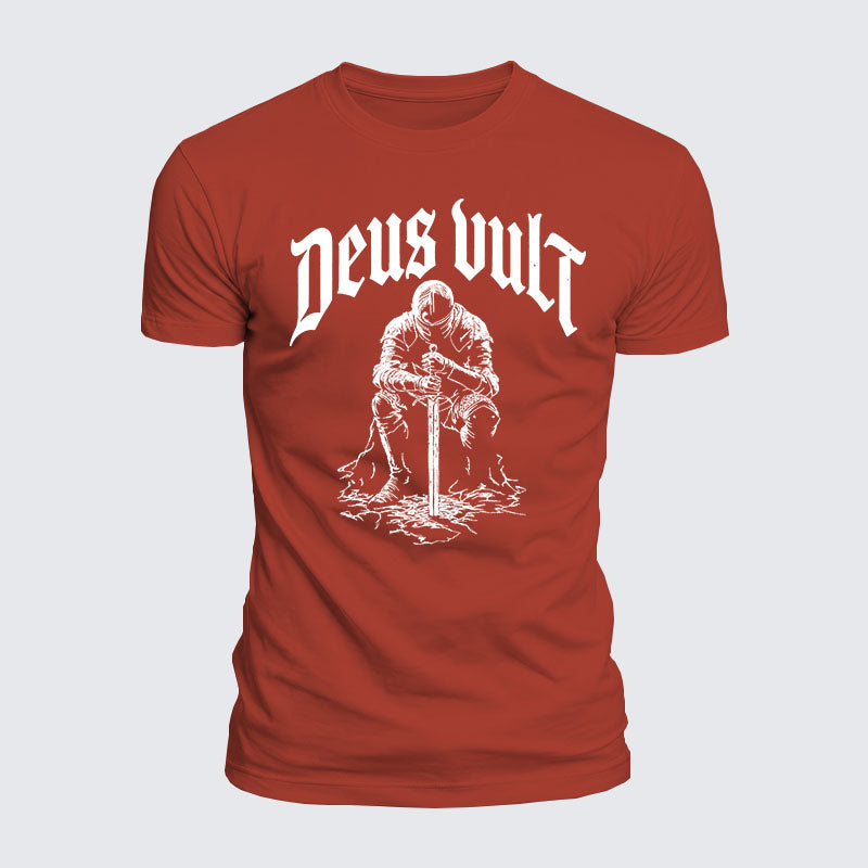Luxe Mercerized Cotton Tee - Deus Vult