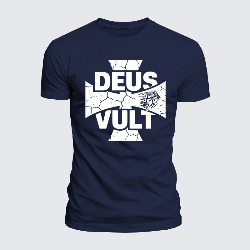 Luxe Mercerized Cotton Tee - Deus Vult