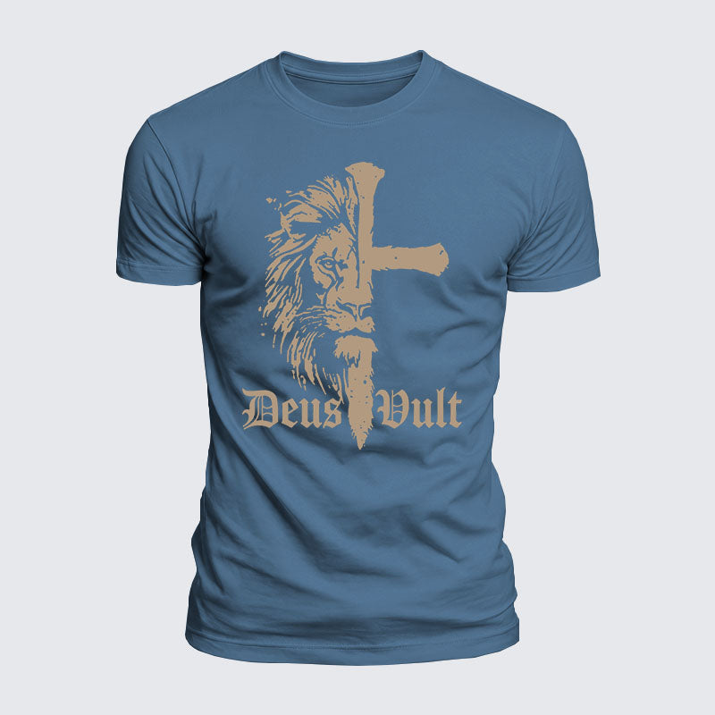 Luxe Mercerized Cotton Tee -  Deus Vult