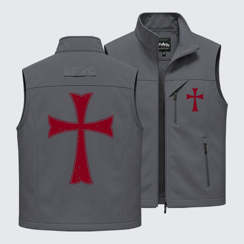 Knights Templar Crusader Cross Outdoor Quick-dry Vest