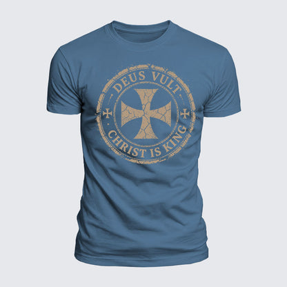 Luxe Mercerized Cotton Tee - Deus Vult Christ Is King