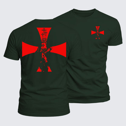 Luxe Mercerized Cotton Tee - Knight Templar Cross