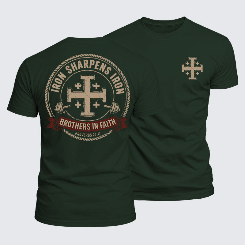 Luxe Mercerized Cotton Tee -  Iron Sharpens Brothers In Faith