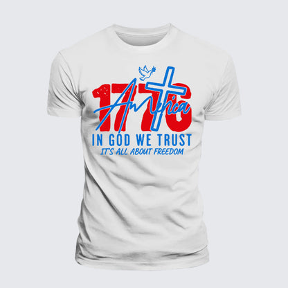 Luxe Mercerized Cotton Tee - 1776 In God We Trust