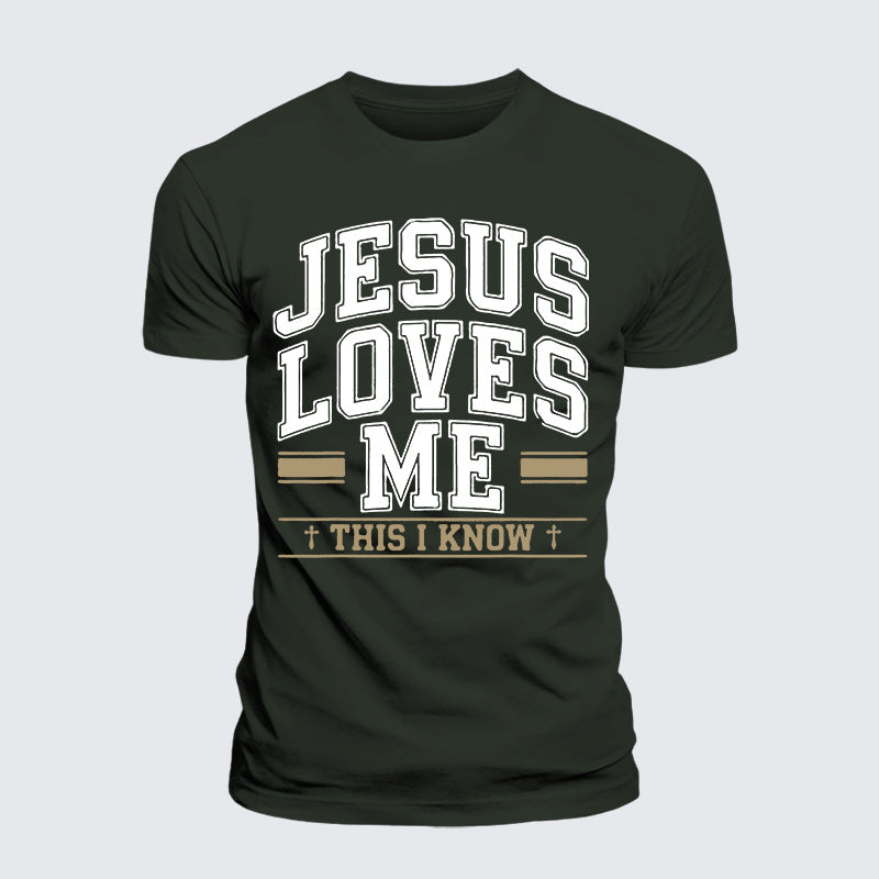 Luxe Mercerized Cotton Tee - Jesus Love Me This I Know