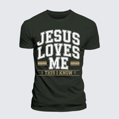 Luxe Mercerized Cotton Tee - Jesus Love Me This I Know