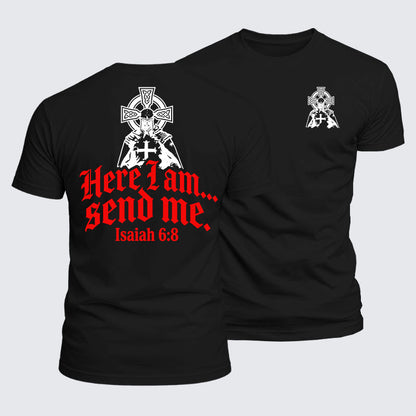 Luxe Mercerized Cotton Tee - Here I Am Send Me