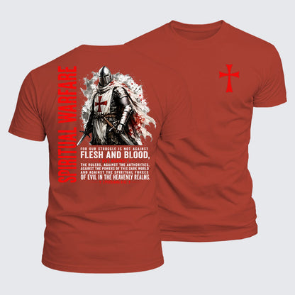 Luxe Mercerized Cotton Tee -  Spiritual Warfare Ephesians 6:12
