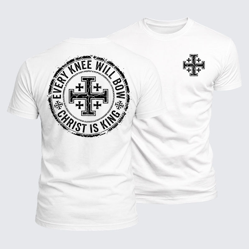 Luxe Mercerized Cotton Tee -  Every Knee Will Bow