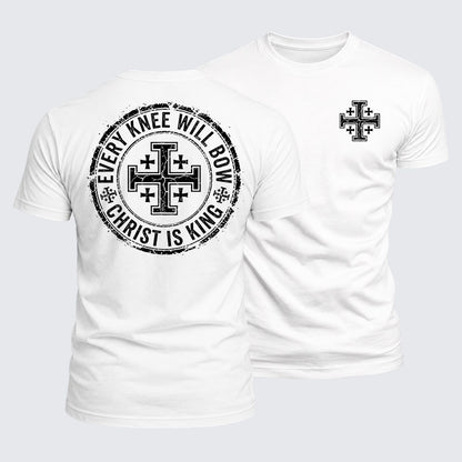 Luxe Mercerized Cotton Tee -  Every Knee Will Bow