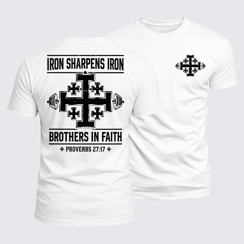 Luxe Mercerized Cotton Tee -  Iron Sharpens Brothers In Faith
