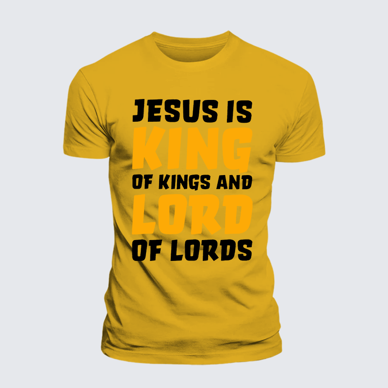 Luxe Mercerized Cotton Tee - Jesus Is King Of Kings And Lord Of Lords