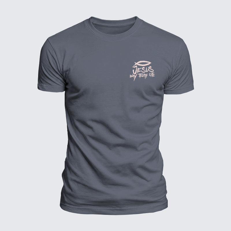 Luxe Mercerized Cotton Tee - Jesus Way Truth Life