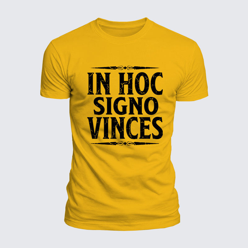 Luxe Mercerized Cotton Tee - In Hoc Signo Vinces