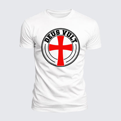 Luxe Mercerized Cotton Tee - Deus Vult