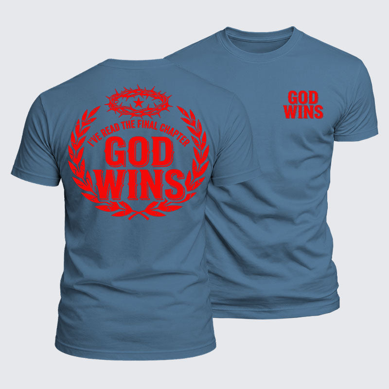 Luxe Mercerized Cotton Tee - God Wins I've Read the Final Chapter