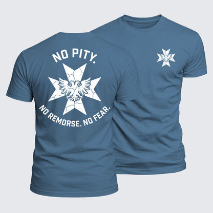 Luxe Mercerized Cotton Tee -  No Pity No Remorse No Fear