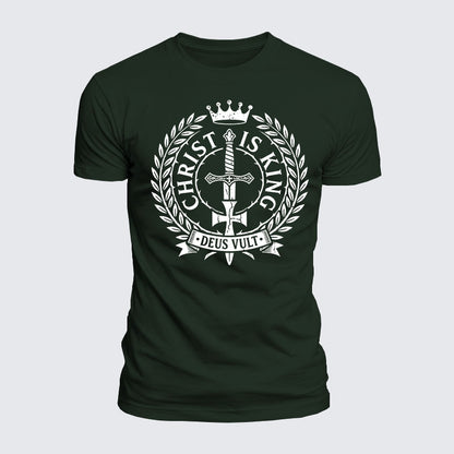 Luxe Mercerized Cotton Tee - Christ Is King Deus Vult