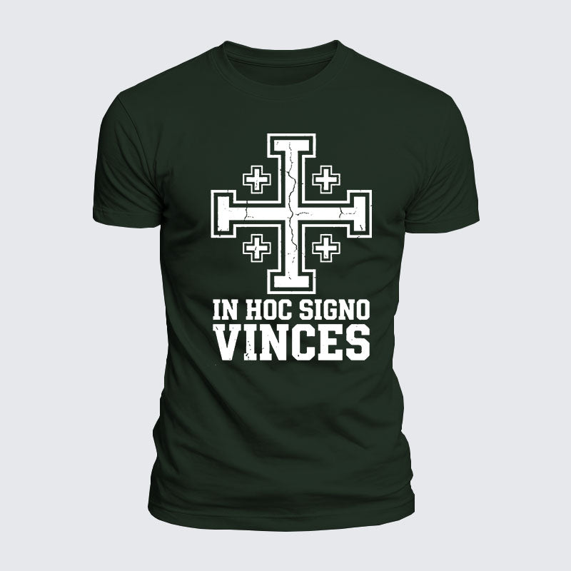 Luxe Mercerized Cotton Tee - In Hoc Signo Vinces