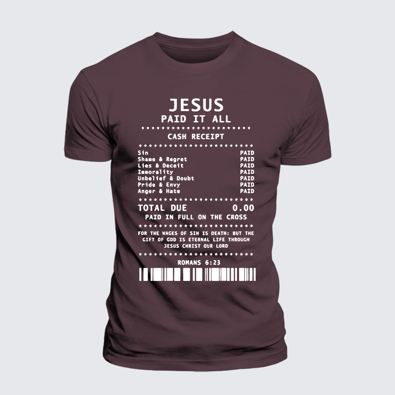 Luxe Mercerized Cotton Tee - Jesus Paid It All