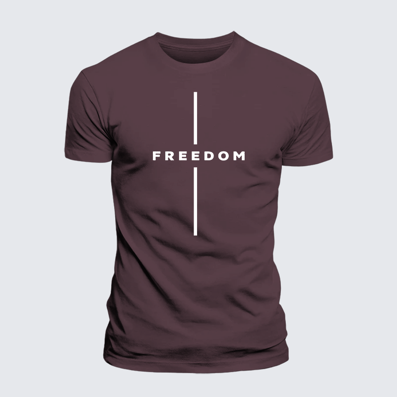 Luxe Mercerized Cotton Tee - Freedom Is Not Free
