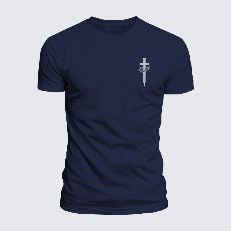 Luxe Mercerized Cotton Tee - Faith Cross