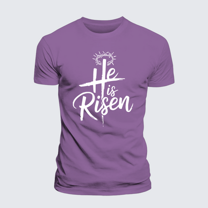 Luxe Mercerized Cotton Tee - He Is Risen