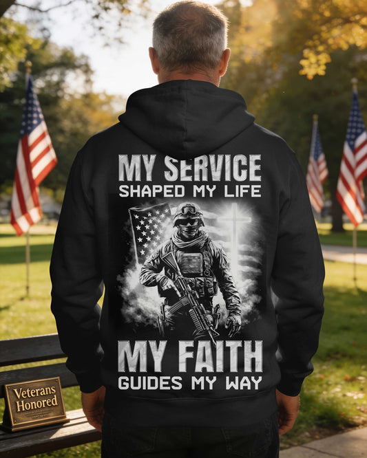 My Service Shaped My Life My Faith Guides My Way Hoodie