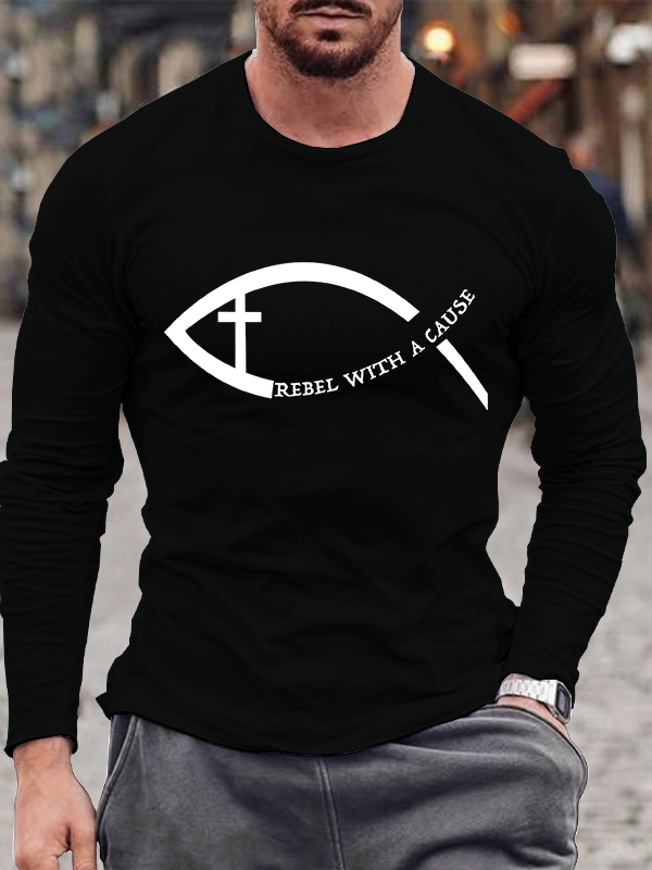 Cross Fish Long Sleeve T-shirt