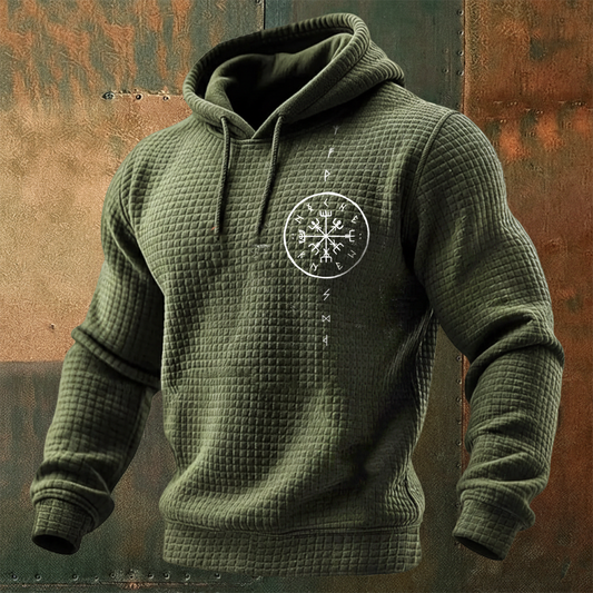 Nordic Viking Vegvísir Valhalla Casual Long-Sleeve Hoodie