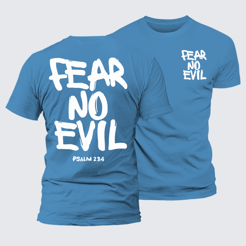 Luxe Mercerized Cotton Tee - Fear No Evil