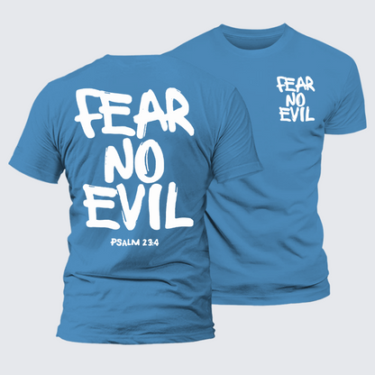 Luxe Mercerized Cotton Tee - Fear No Evil