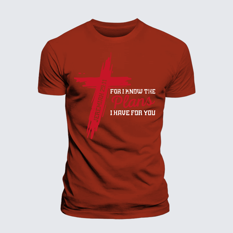 Luxe Mercerized Cotton Tee - I Know The Plans I Have For You