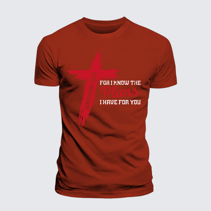 Luxe Mercerized Cotton Tee - I Know The Plans I Have For You